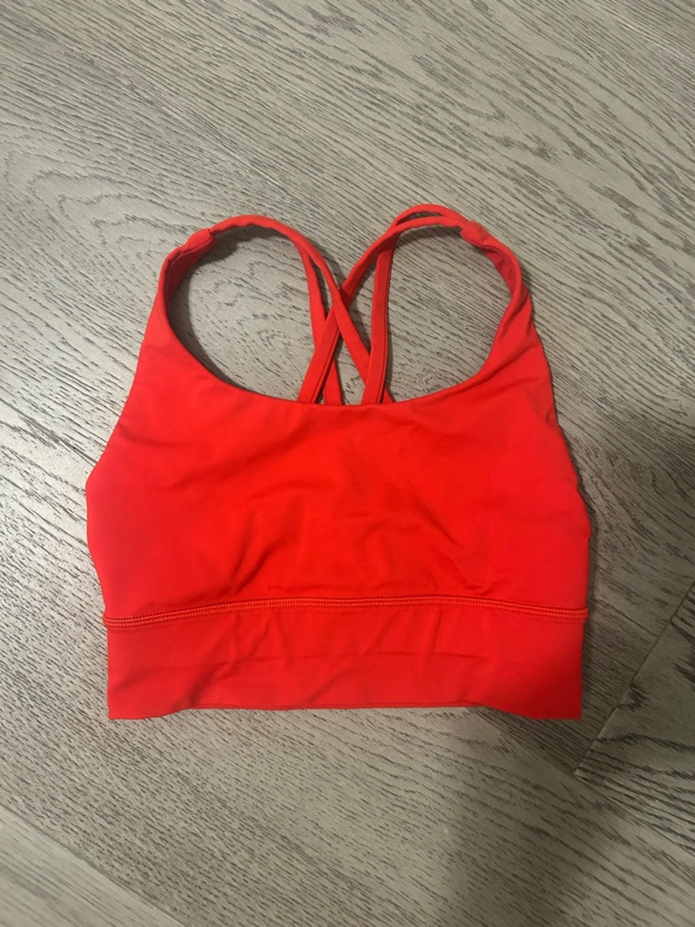 Red Strappy Sports Bralette